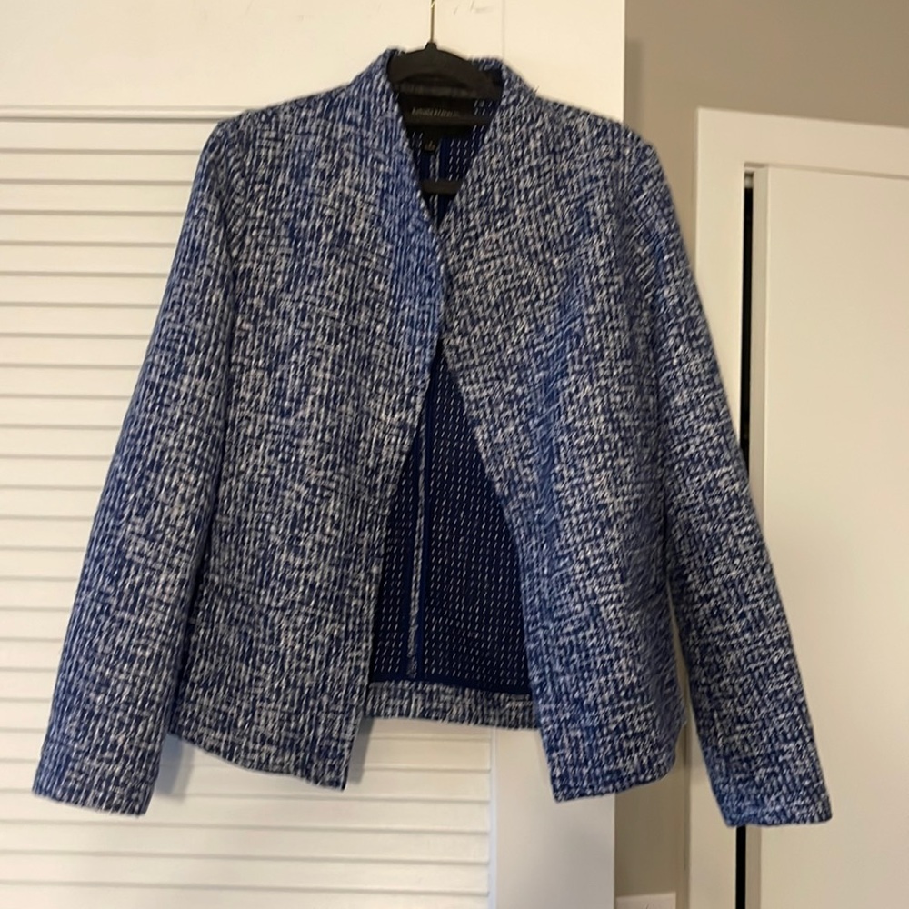 Banana Republic white and blue blazer